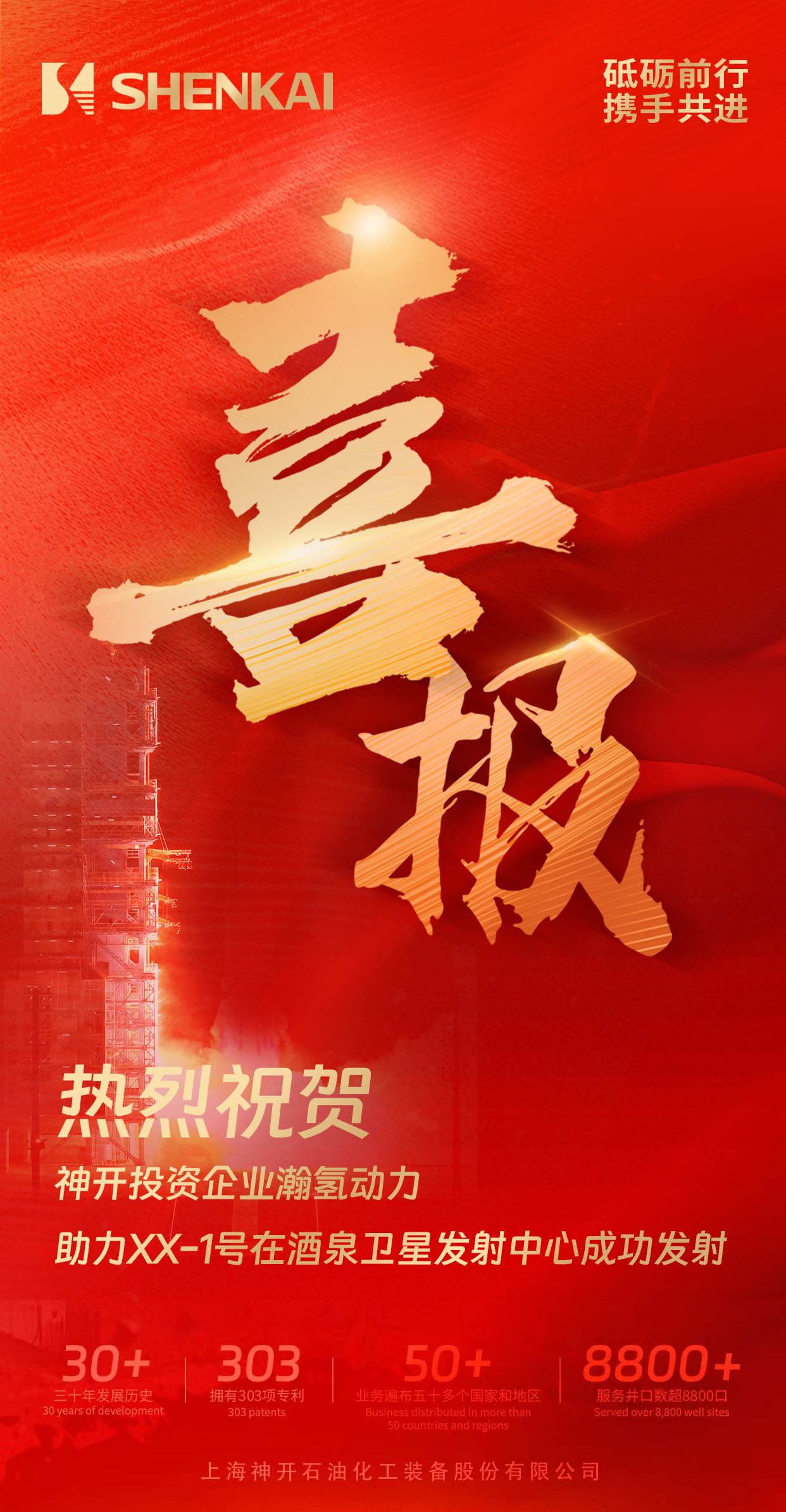 喜報！神開投資企業瀚氫動力助力XX-1号在酒泉衛星發射中心成功發射(圖1)